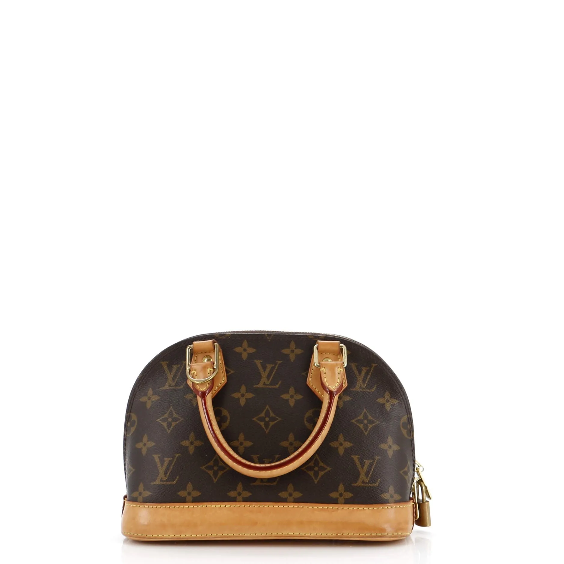 Designer Alma Handbag Monogram Canvas BB