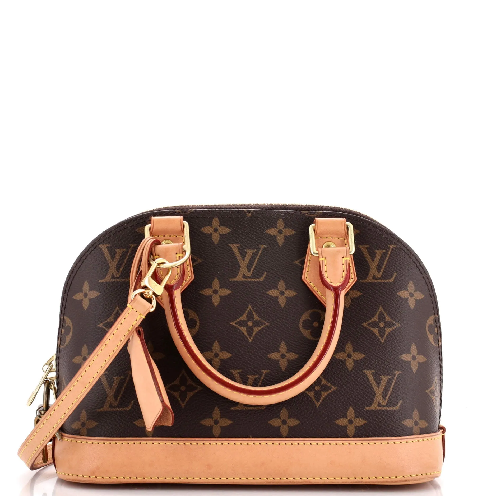 Designer Alma Handbag Monogram Canvas BB