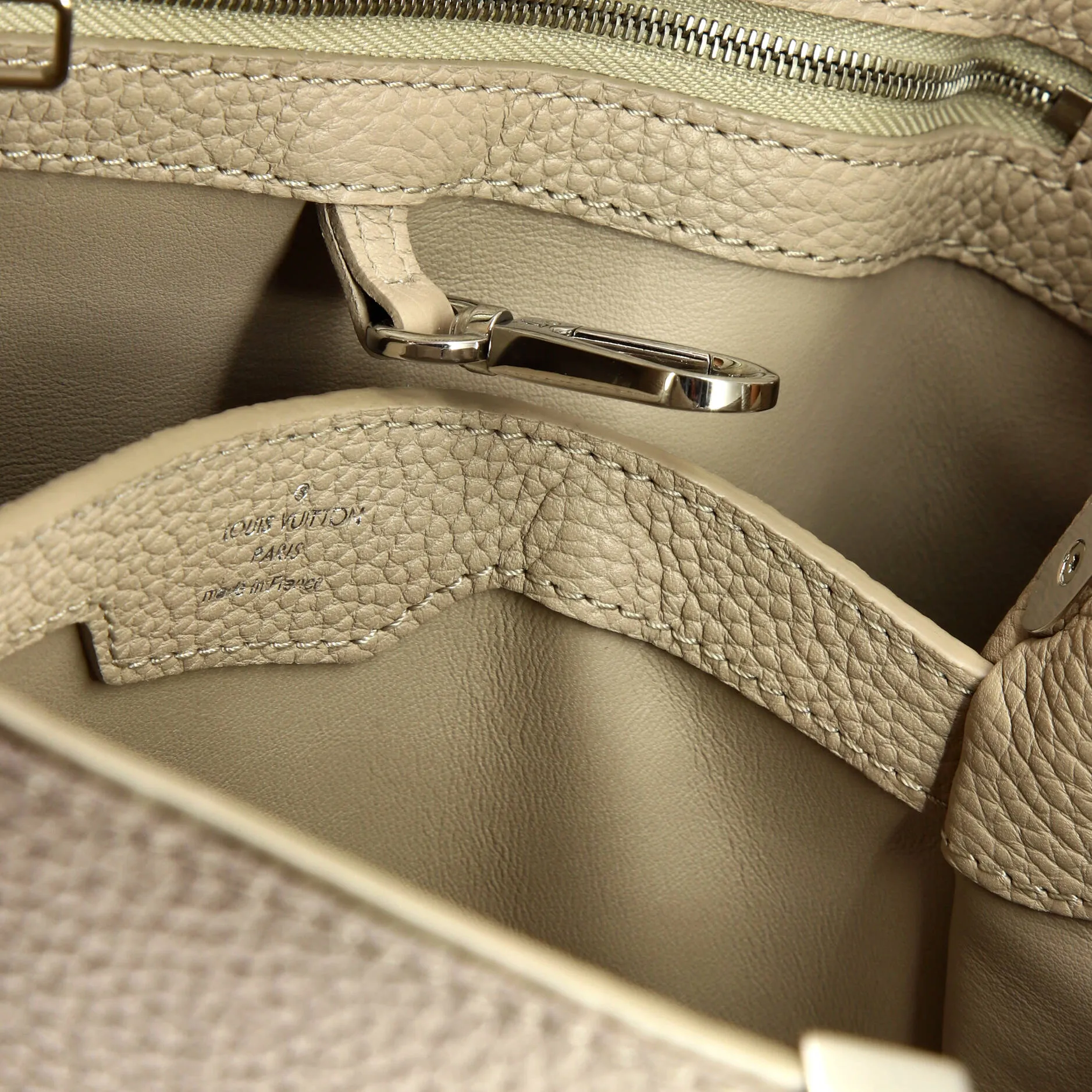 Designer Capucines Bag Leather with Embellished Detail PM