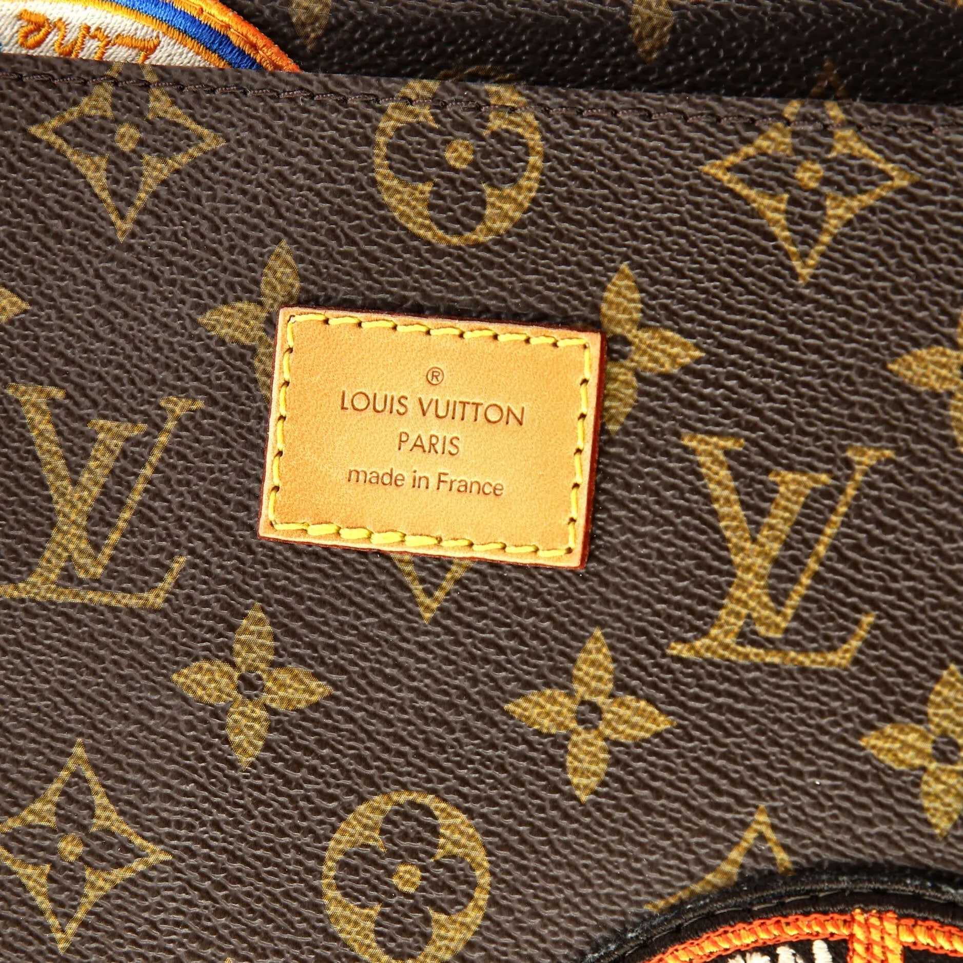 Designer Cindy Sherman Camera Messenger Bag Patch Embellished Monogram Canvas