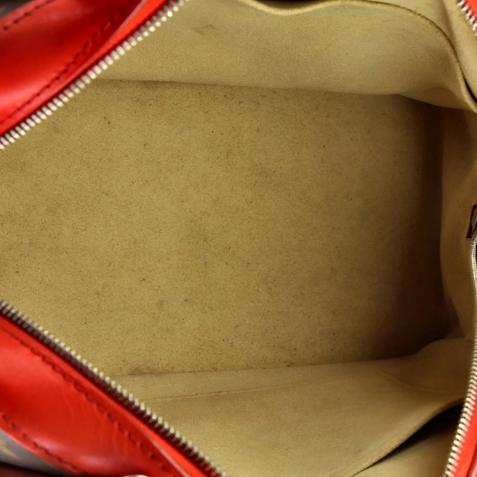 Designer Dora Handbag Monogram Canvas and Calfskin PM