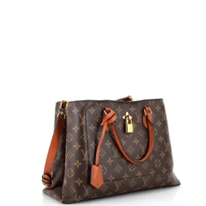 Designer Flower Tote Monogram Canvas