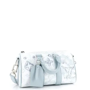 Designer Keepall Bandouliere Bag Limited Edition Aquagarden Monogram Canvas 25