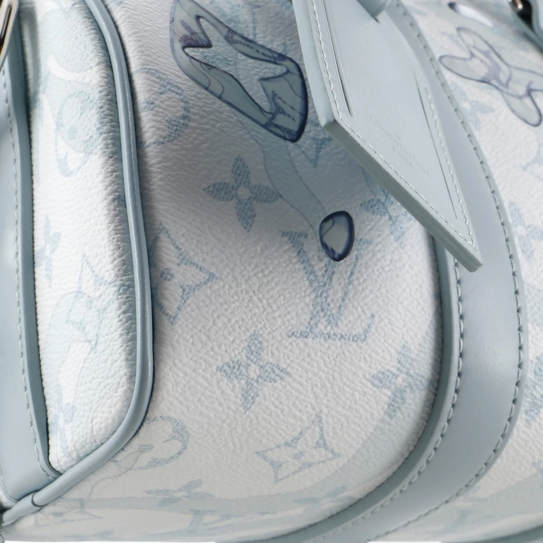 Designer Keepall Bandouliere Bag Limited Edition Aquagarden Monogram Canvas 25