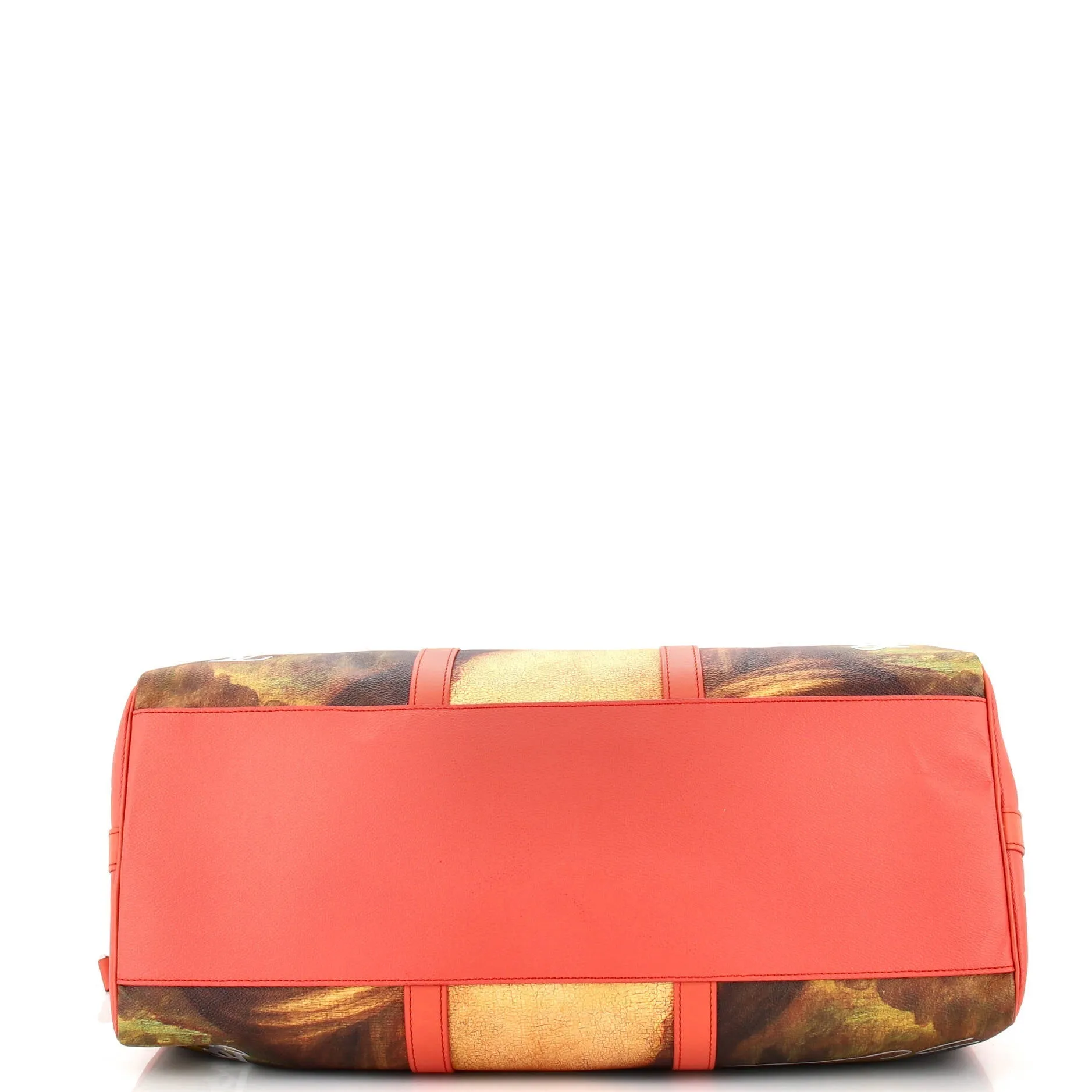 Designer Keepall Bandouliere Bag Limited Edition Jeff Koons Da Vinci Print Canvas 50