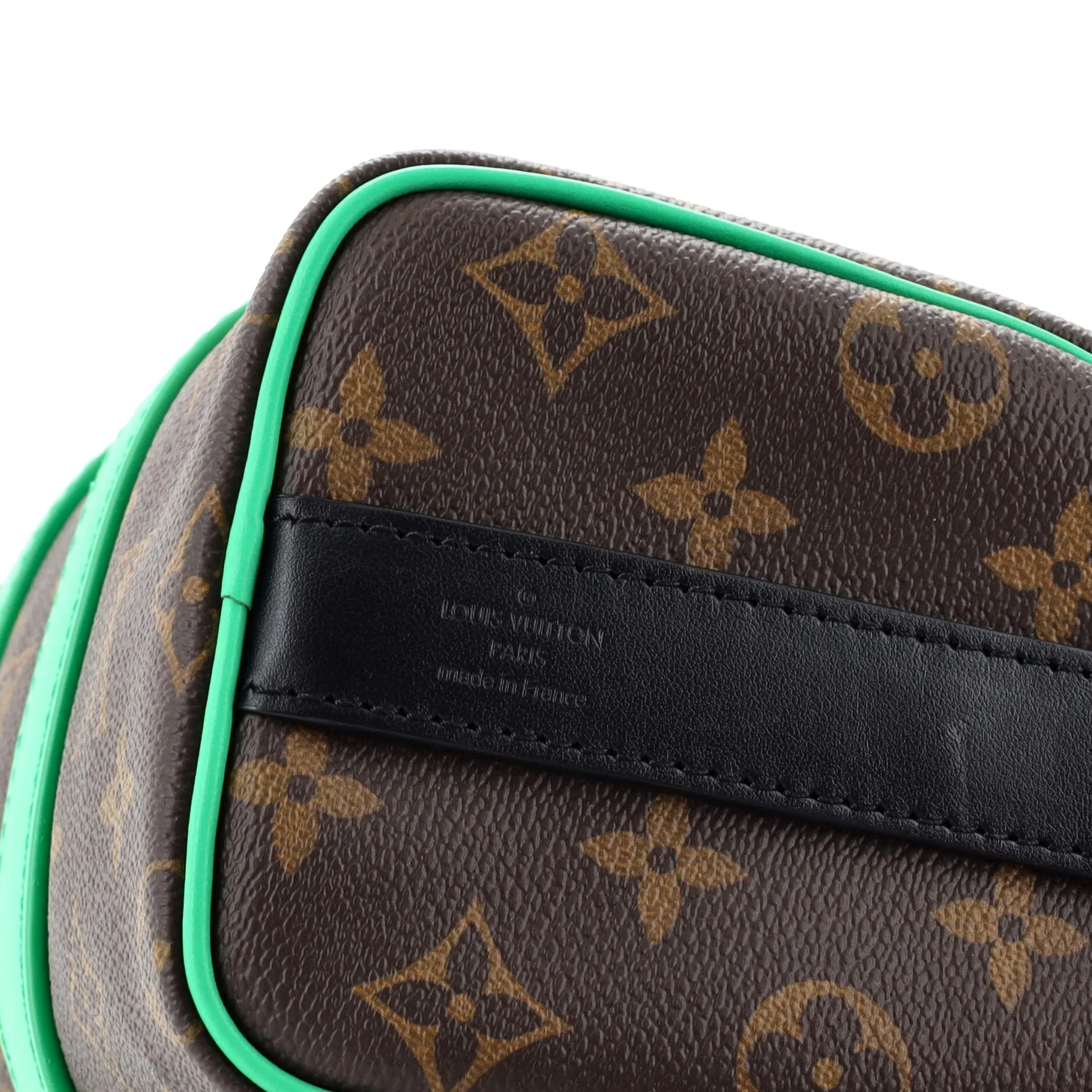 Designer Keepall Bandouliere Bag Macassar Monogram Canvas 25