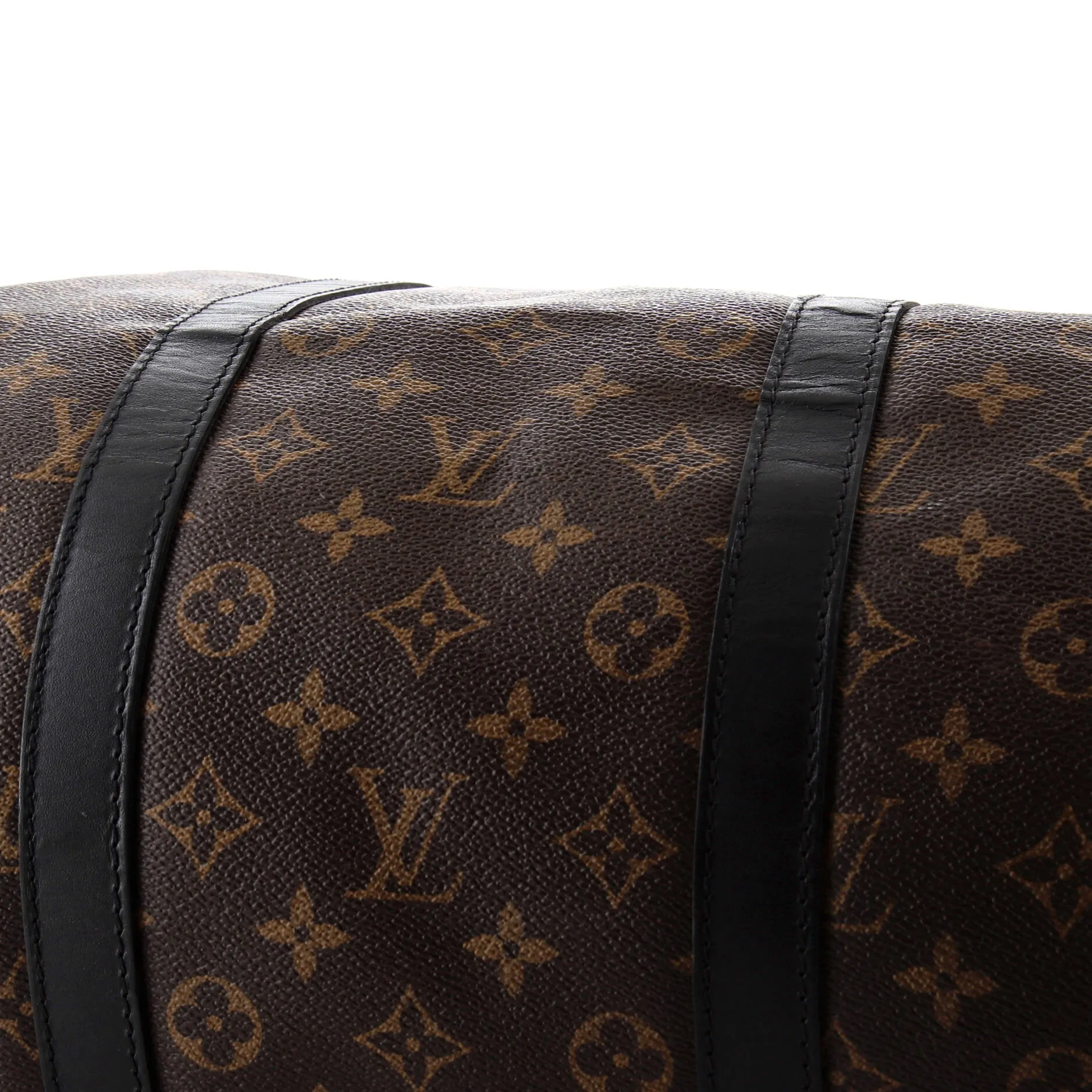 Designer Keepall Bandouliere Bag Macassar Monogram Canvas 55