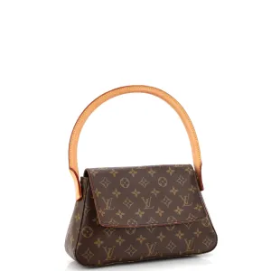 Designer Looping Handbag Monogram Canvas Mini