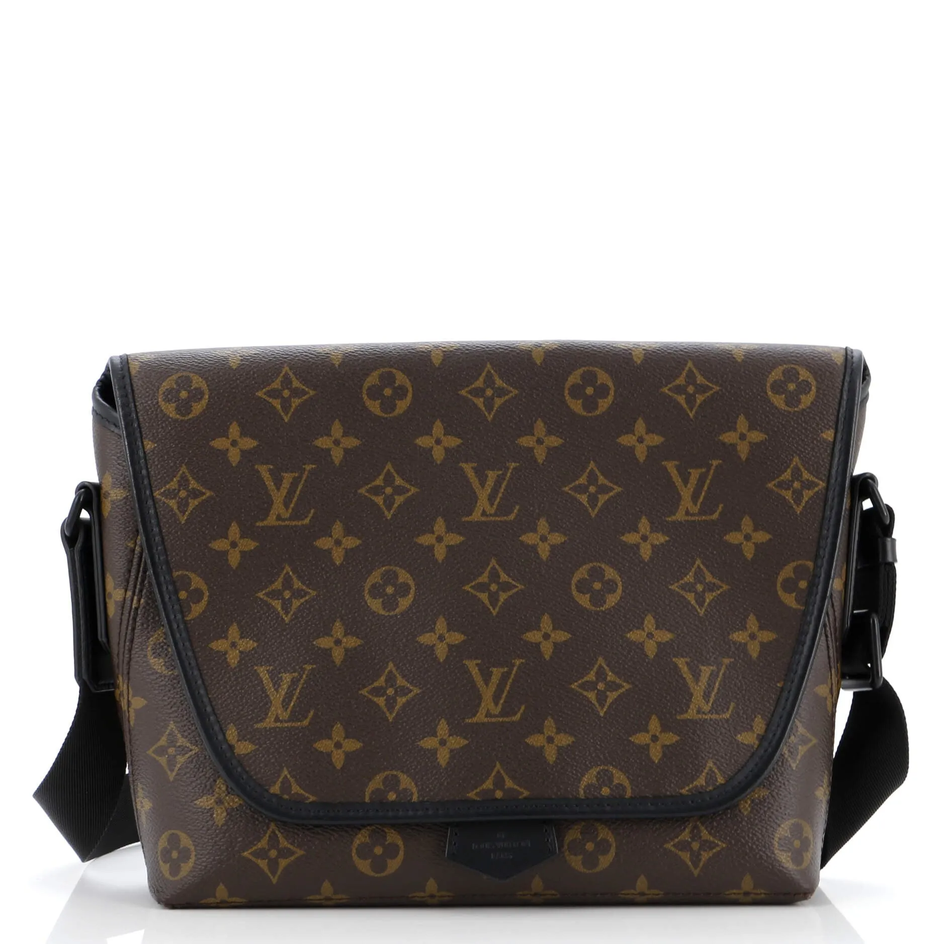 Designer Magnetic Messenger Bag Macassar Monogram Canvas