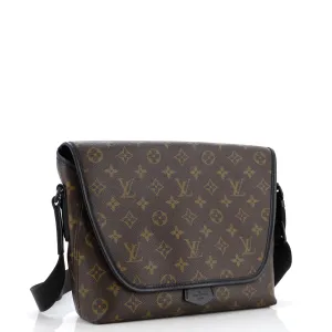 Designer Magnetic Messenger Bag Macassar Monogram Canvas