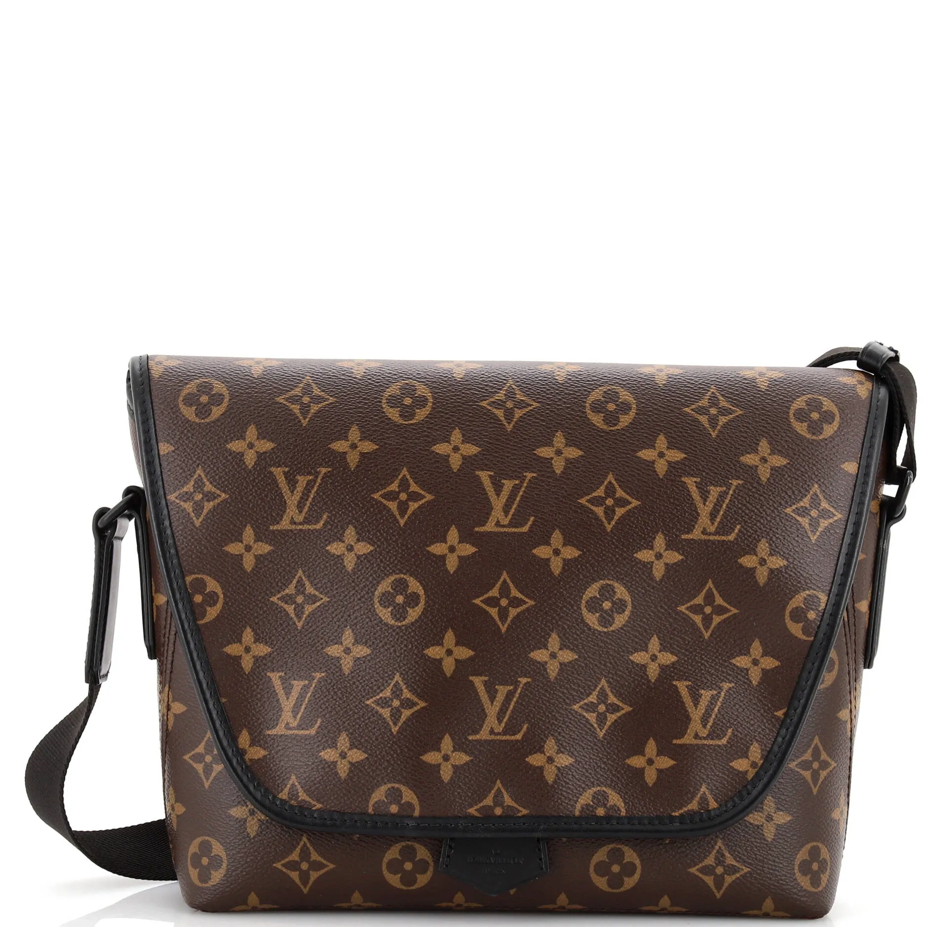 Designer Magnetic Messenger Bag Macassar Monogram Canvas