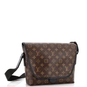 Designer Magnetic Messenger Bag Macassar Monogram Canvas