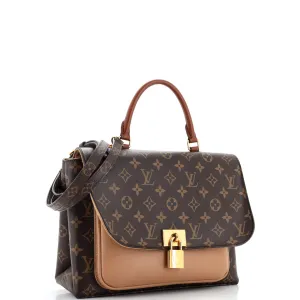 Designer Marignan Handbag Monogram Canvas with Leather
