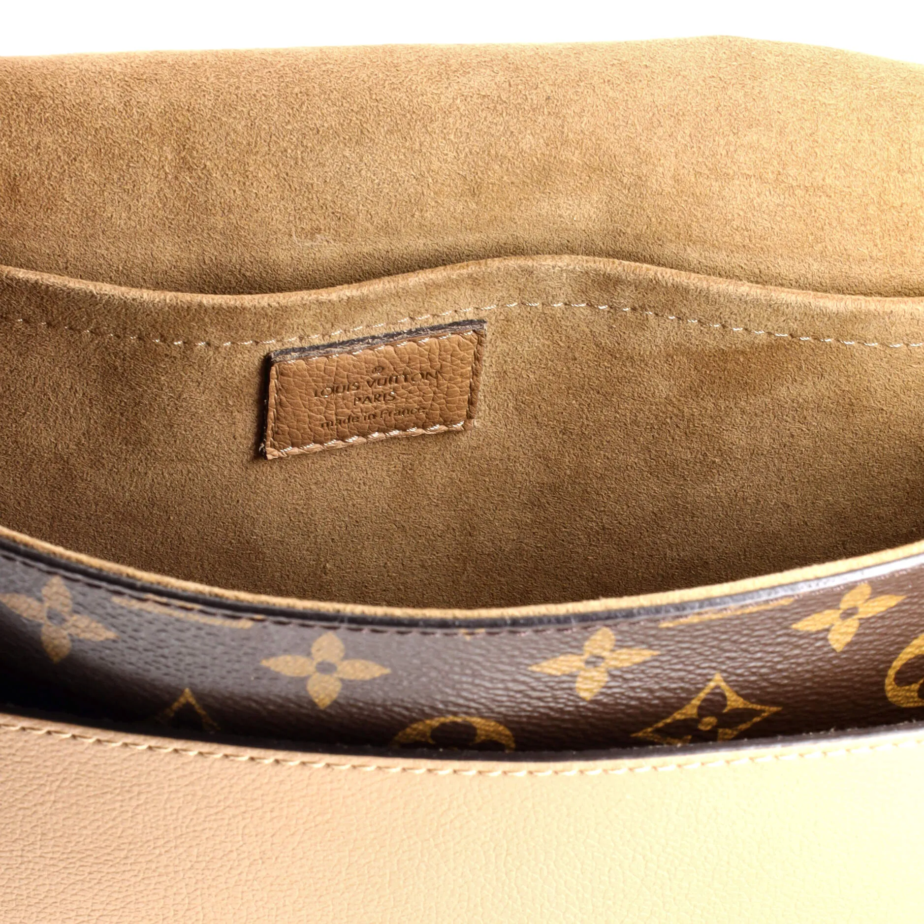 Designer Marignan Handbag Monogram Canvas with Leather