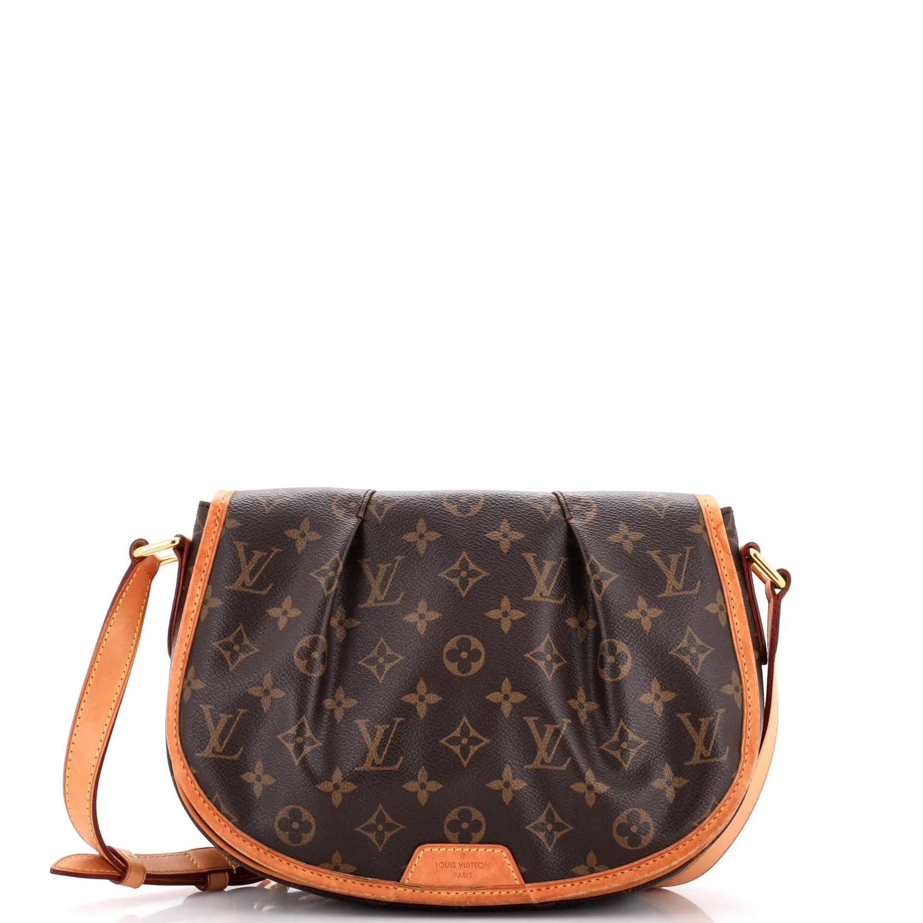 Designer Menilmontant Handbag Monogram Canvas PM