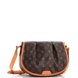 Designer Menilmontant Handbag Monogram Canvas PM