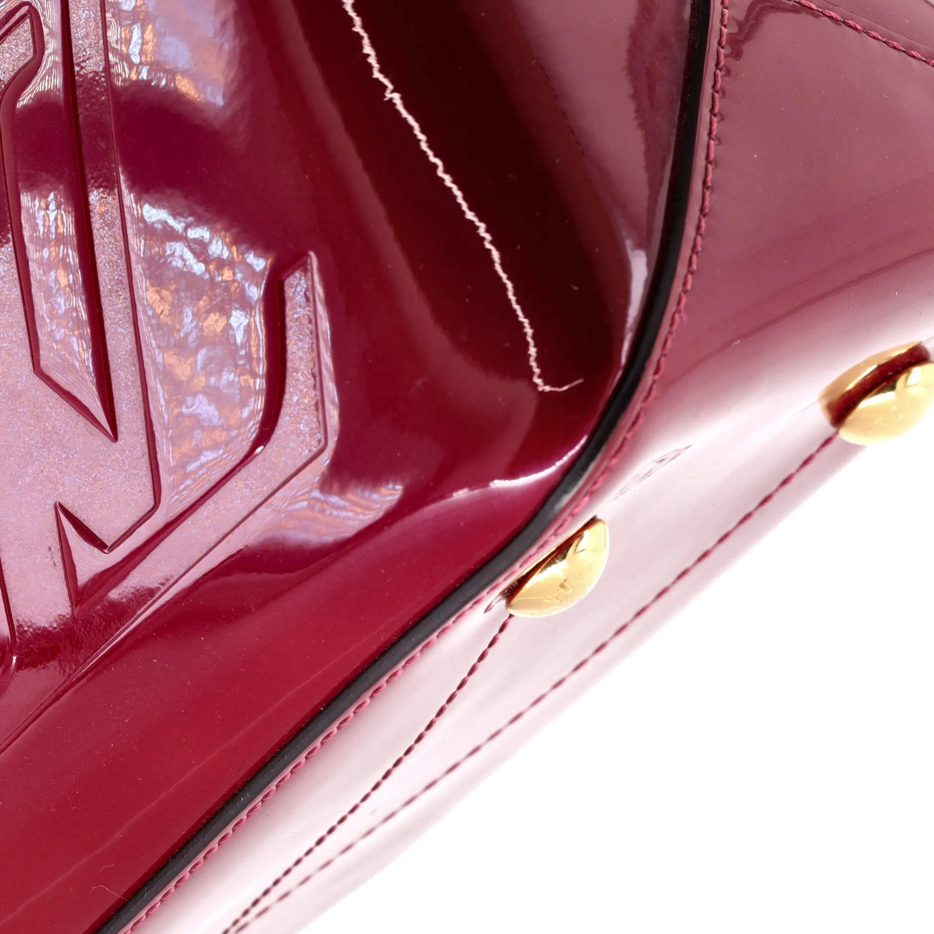 Designer Miroir Handbag Vernis with Monogram Canvas