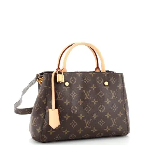 Designer Montaigne Handbag Monogram Canvas BB