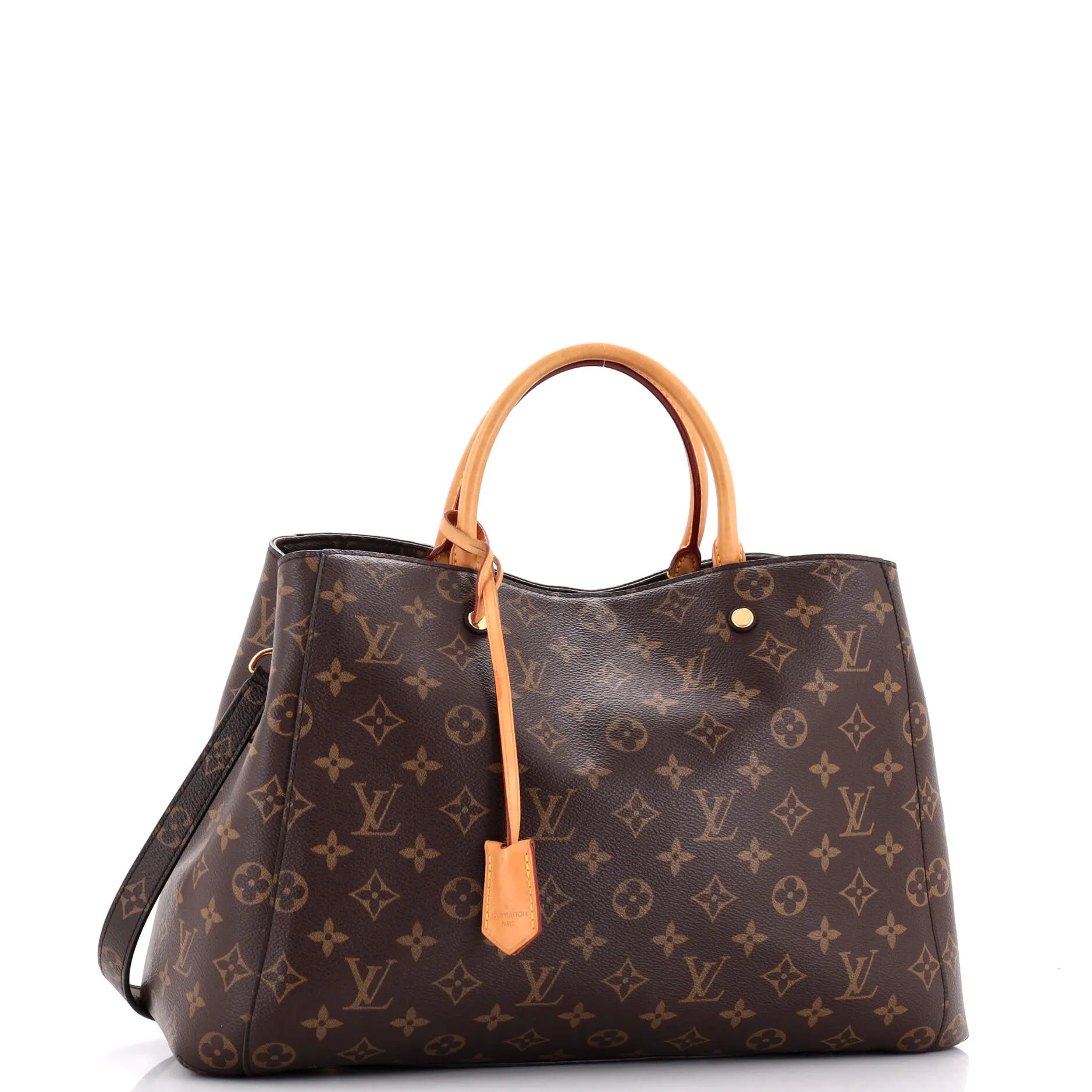 Designer Montaigne Handbag Monogram Canvas GM