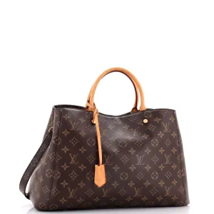 Designer Montaigne Handbag Monogram Canvas GM