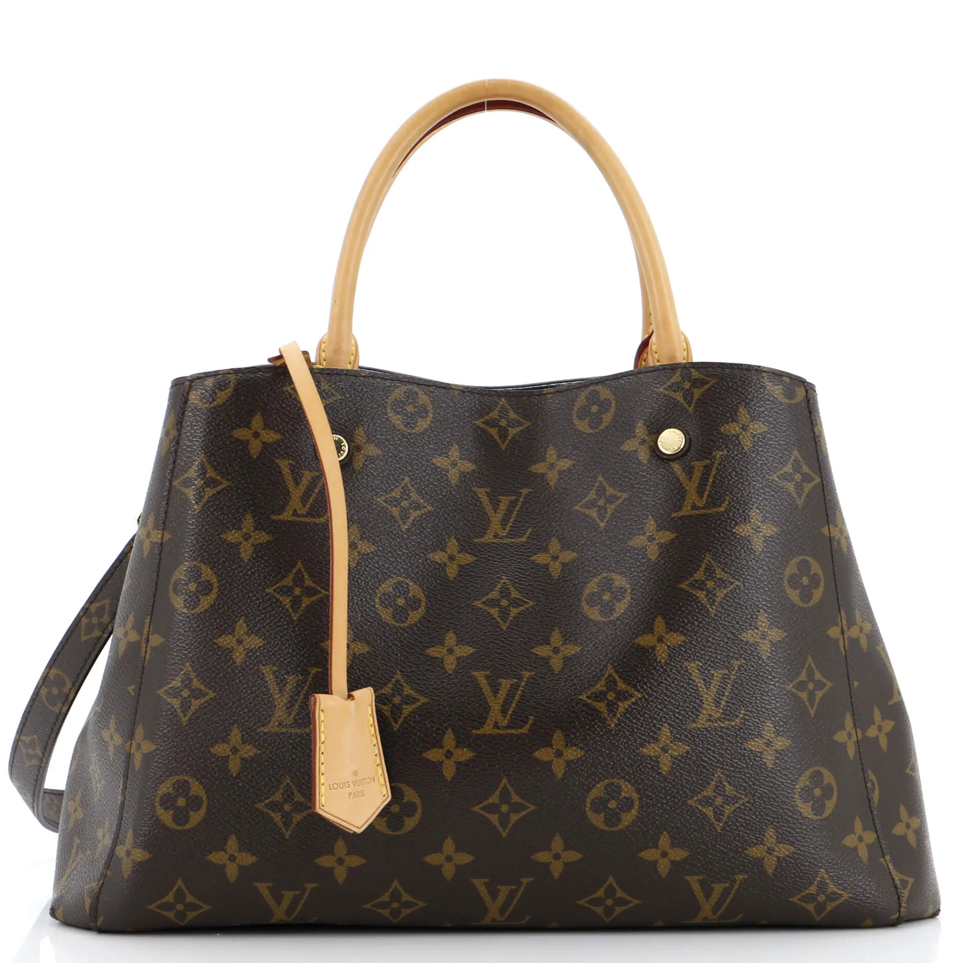 Designer Montaigne Handbag Monogram Canvas MM