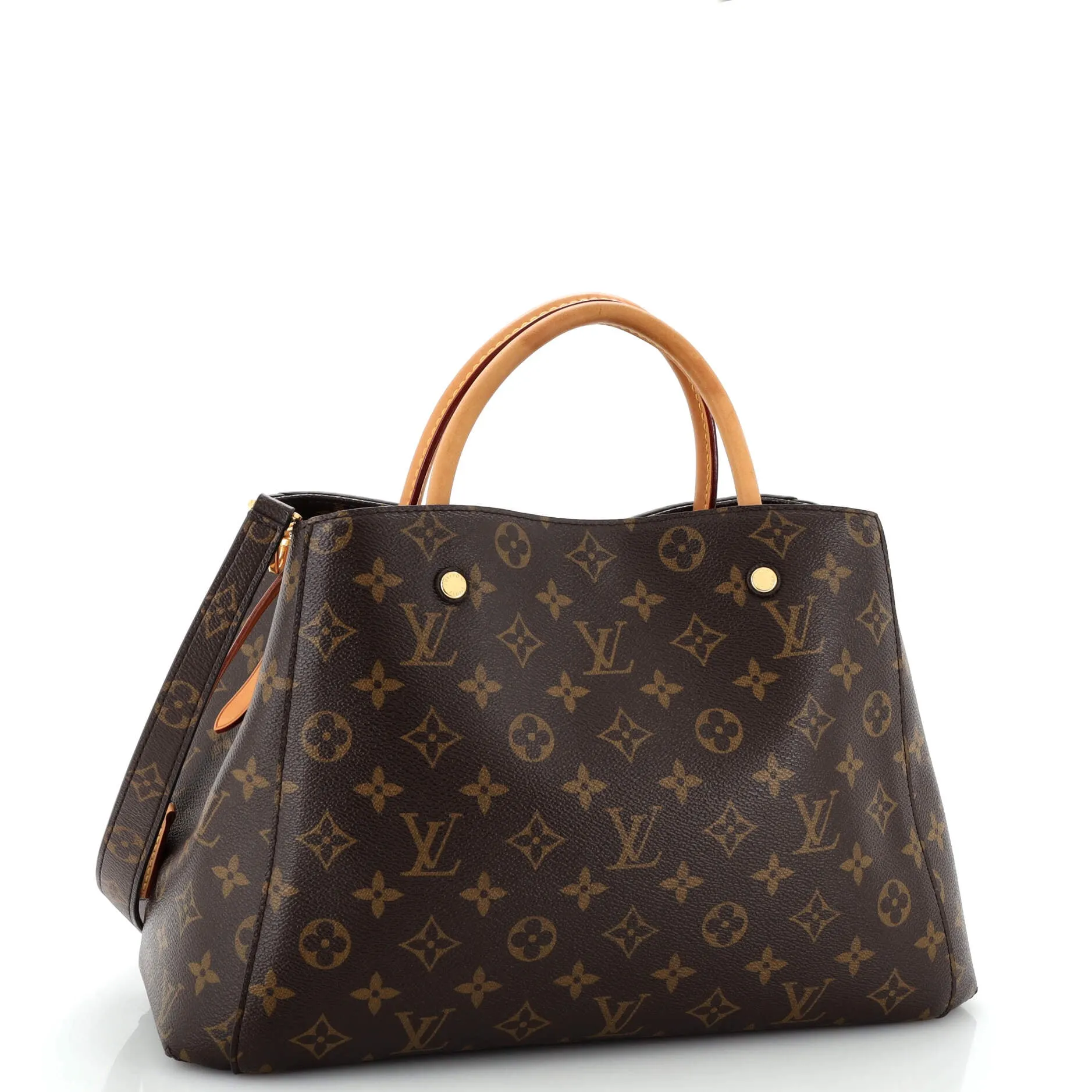 Designer Montaigne Handbag Monogram Canvas MM