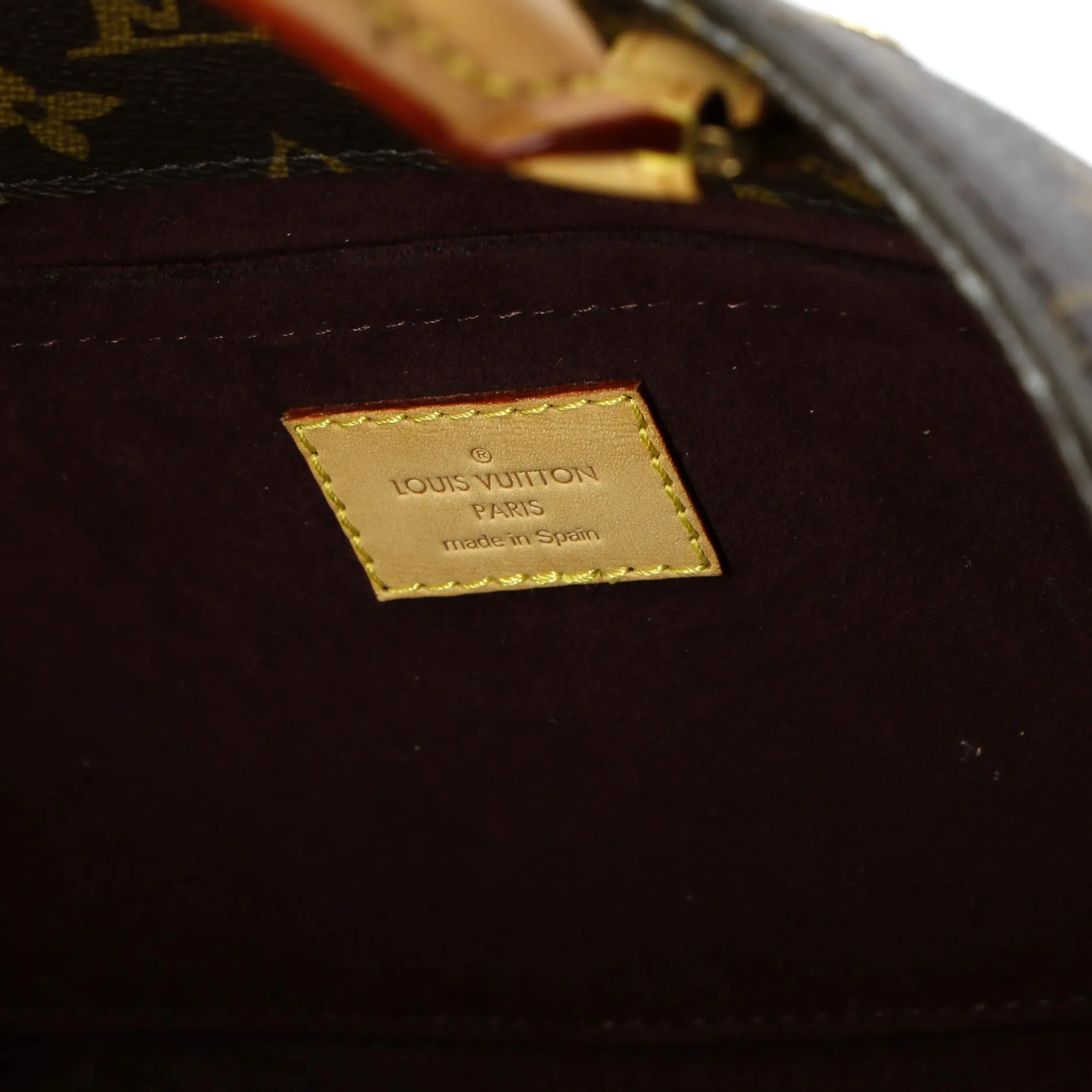 Designer Montaigne Handbag Monogram Canvas MM