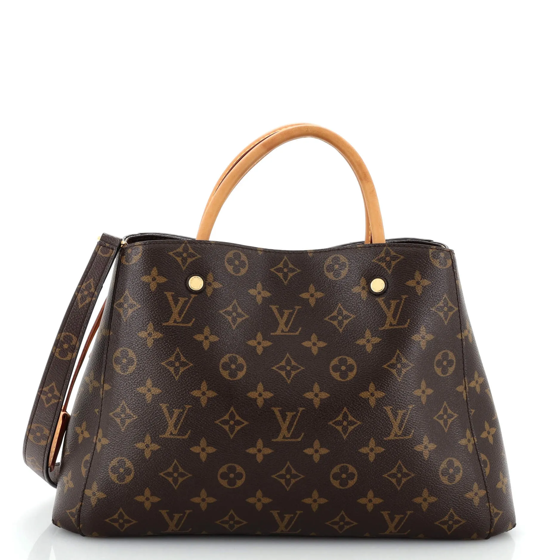 Designer Montaigne Handbag Monogram Canvas MM