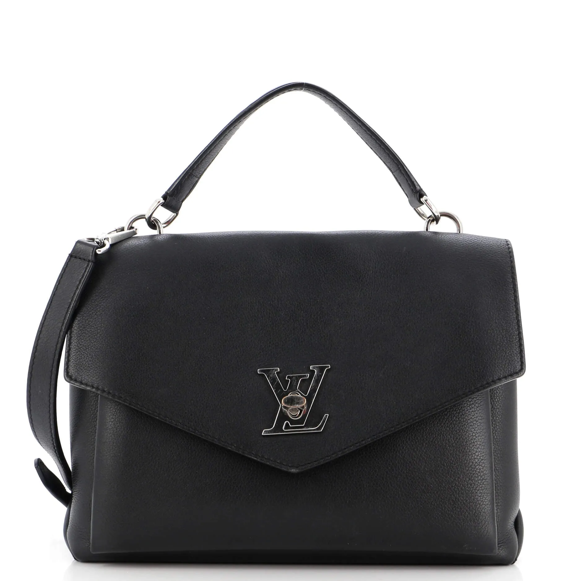 Designer Mylockme Handbag Leather
