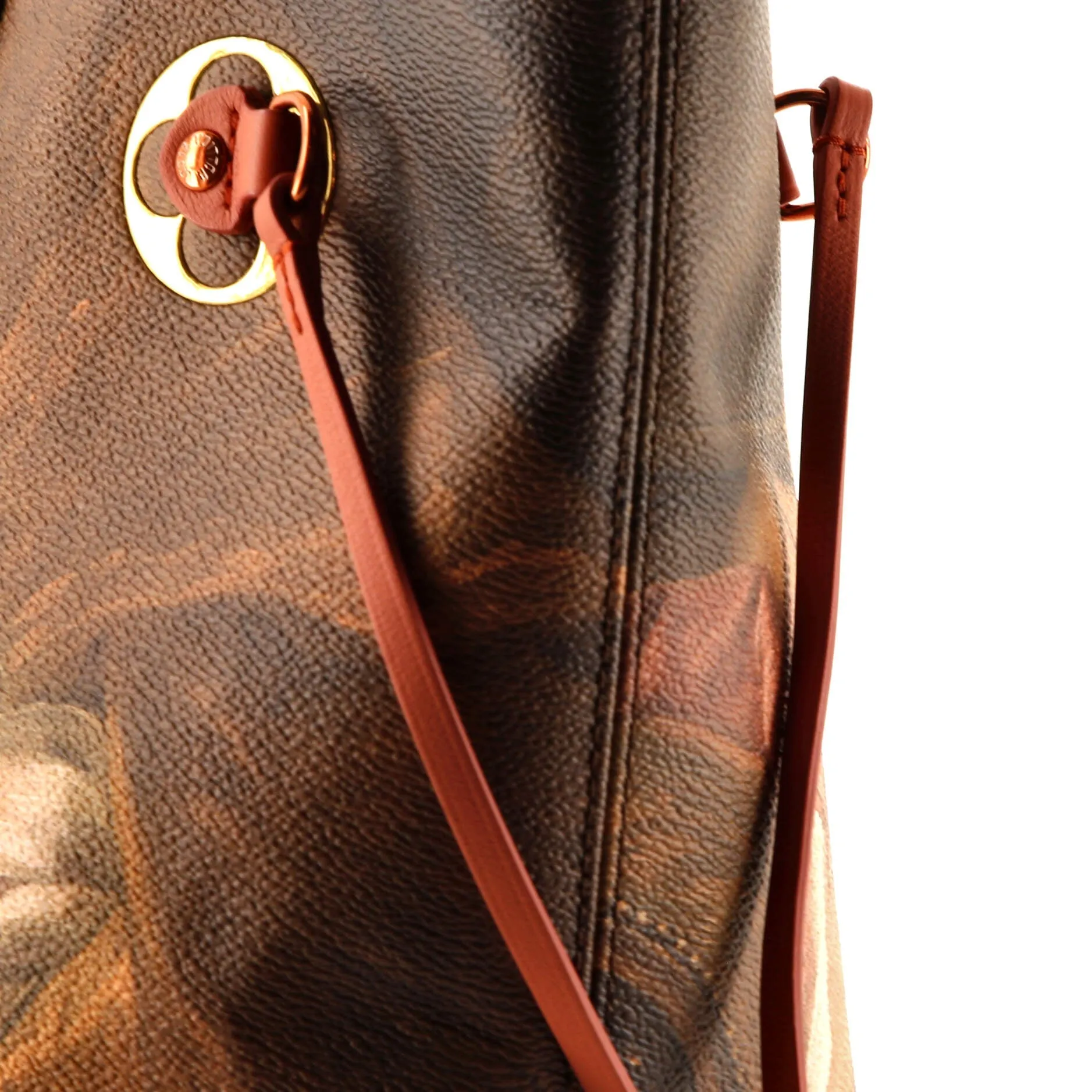 Designer Neverfull NM Tote Limited Edition Jeff Koons Boucher Print Canvas MM