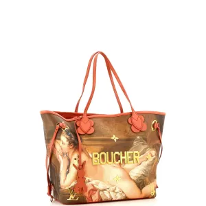 Designer Neverfull NM Tote Limited Edition Jeff Koons Boucher Print Canvas MM
