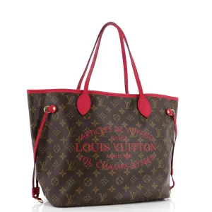 Designer Neverfull Tote Limited Edition Ikat Monogram Canvas MM