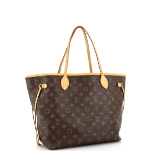 Designer Neverfull Tote Monogram Canvas MM