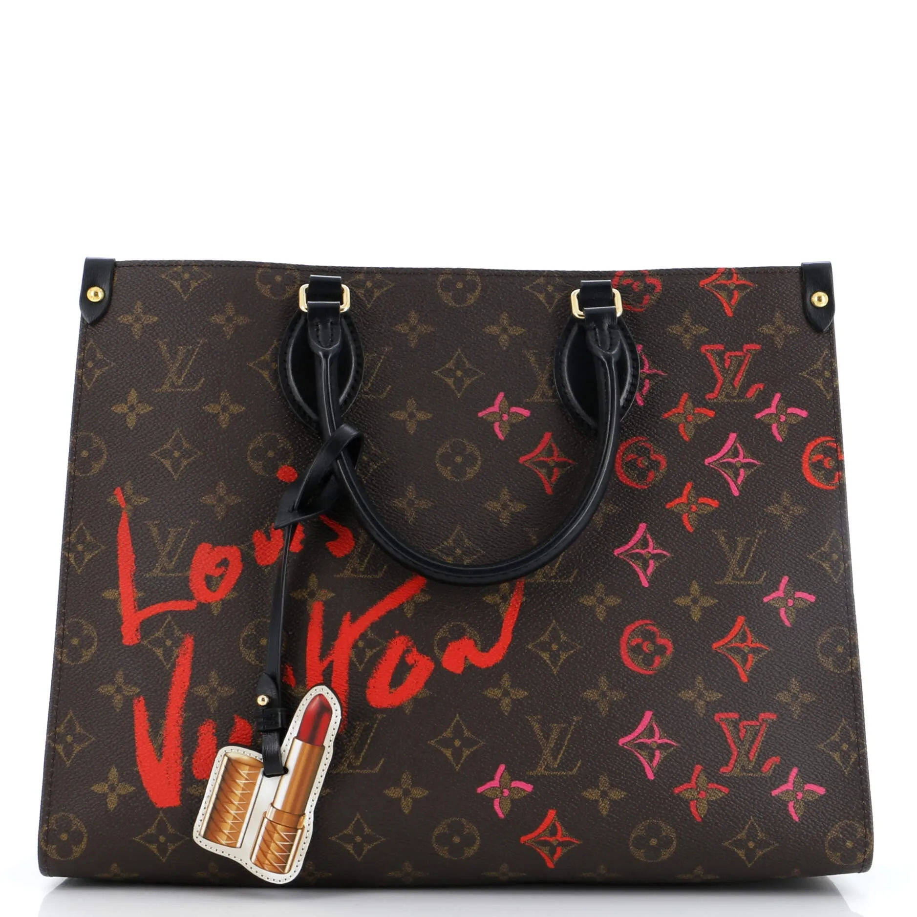 Designer OnTheGo Tote Limited Edition Fall in Love Monogram Canvas MM
