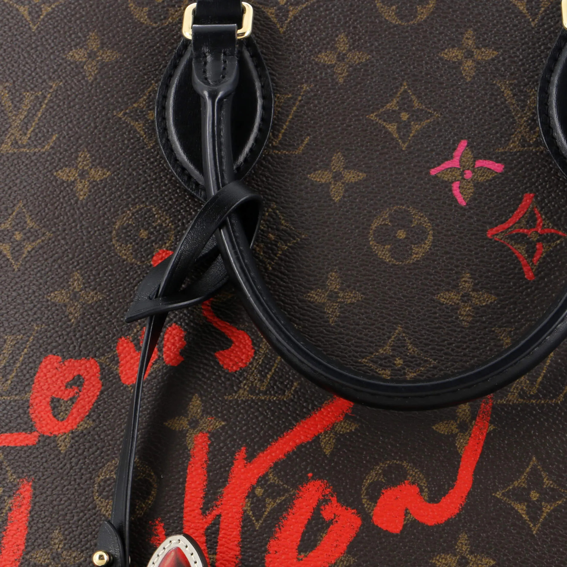 Designer OnTheGo Tote Limited Edition Fall in Love Monogram Canvas MM