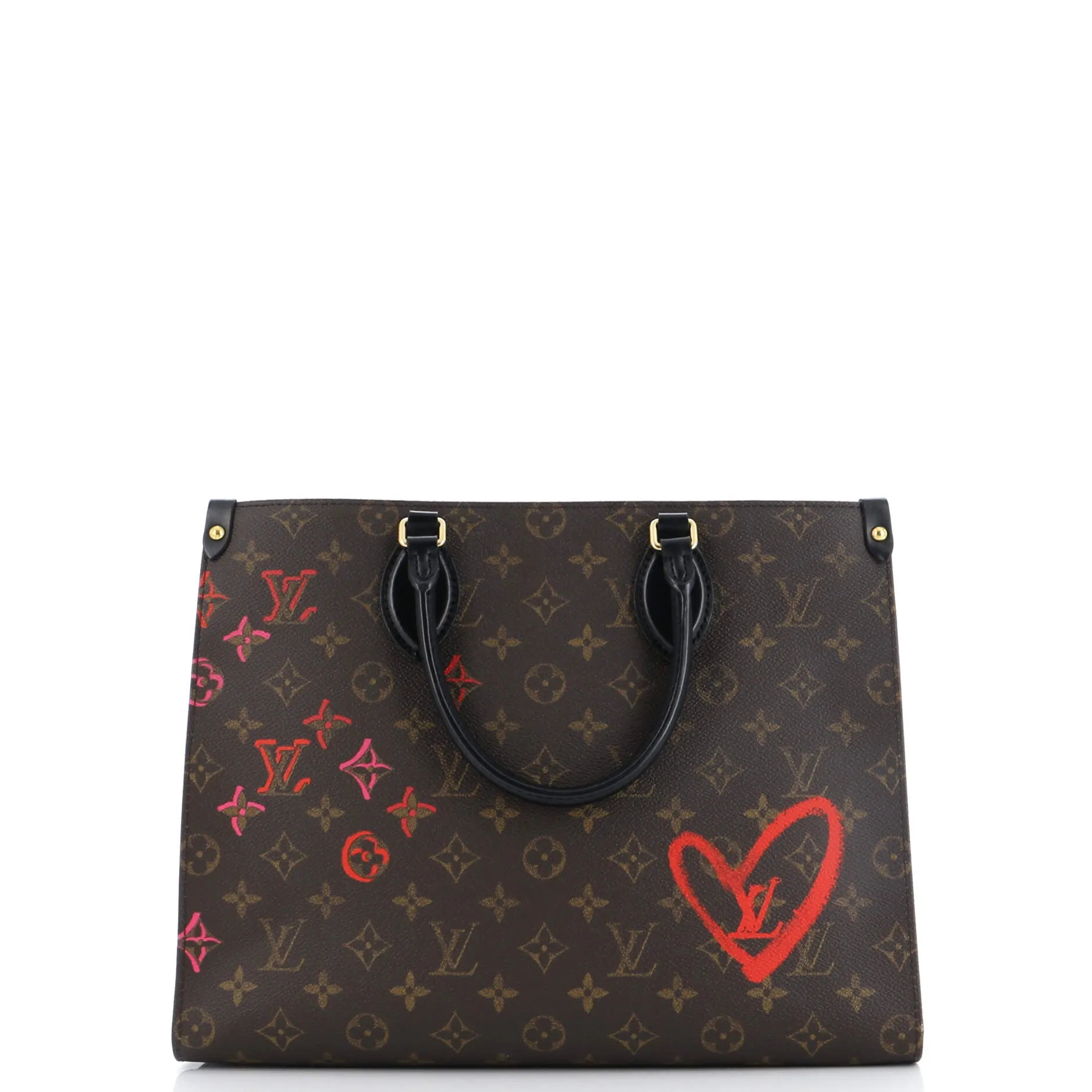 Designer OnTheGo Tote Limited Edition Fall in Love Monogram Canvas MM