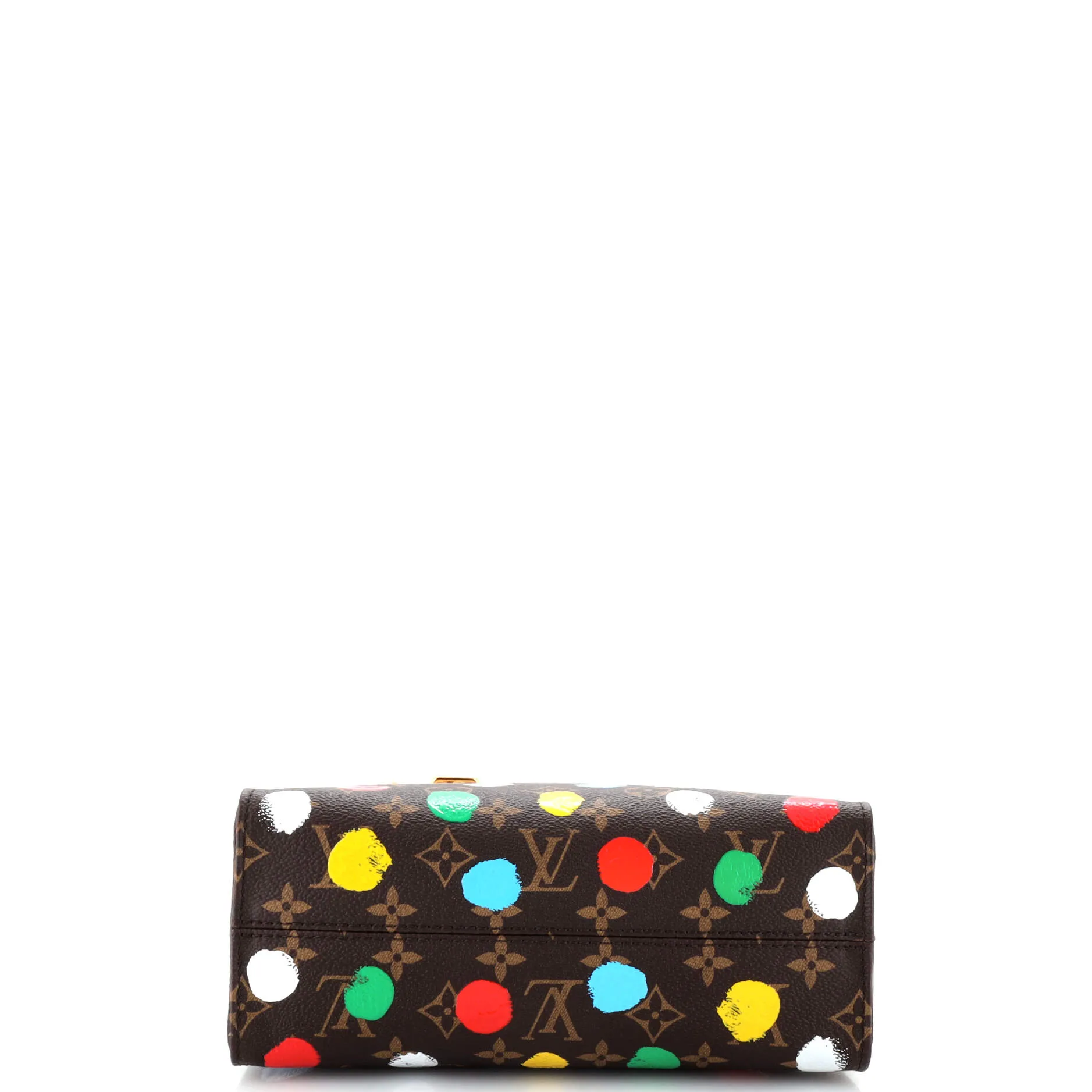 Designer OnTheGo Tote Yayoi Kusama Painted Dots Monogram Canvas PM