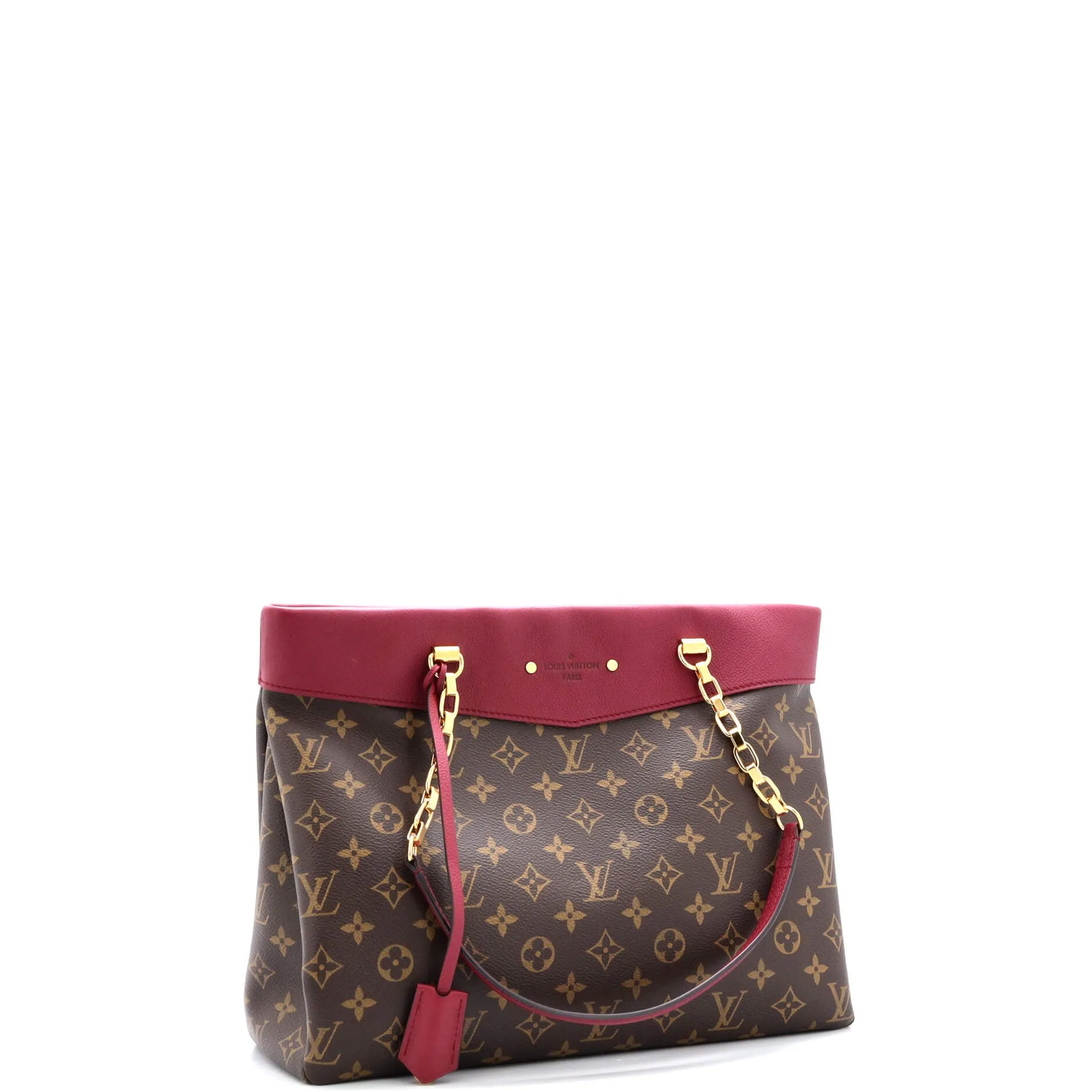 Designer Pallas Shopper Monogram Canvas and Calfskin