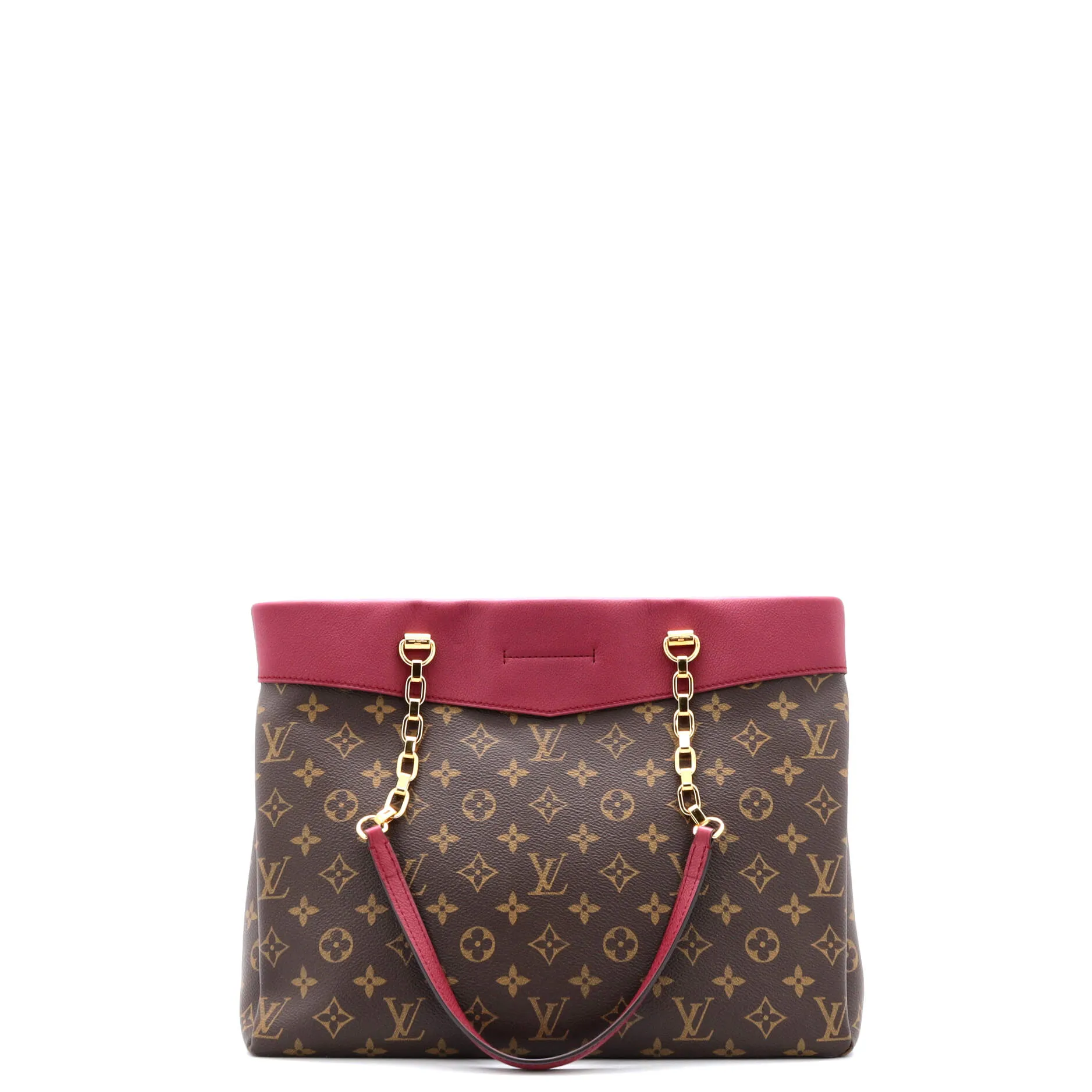 Designer Pallas Shopper Monogram Canvas and Calfskin