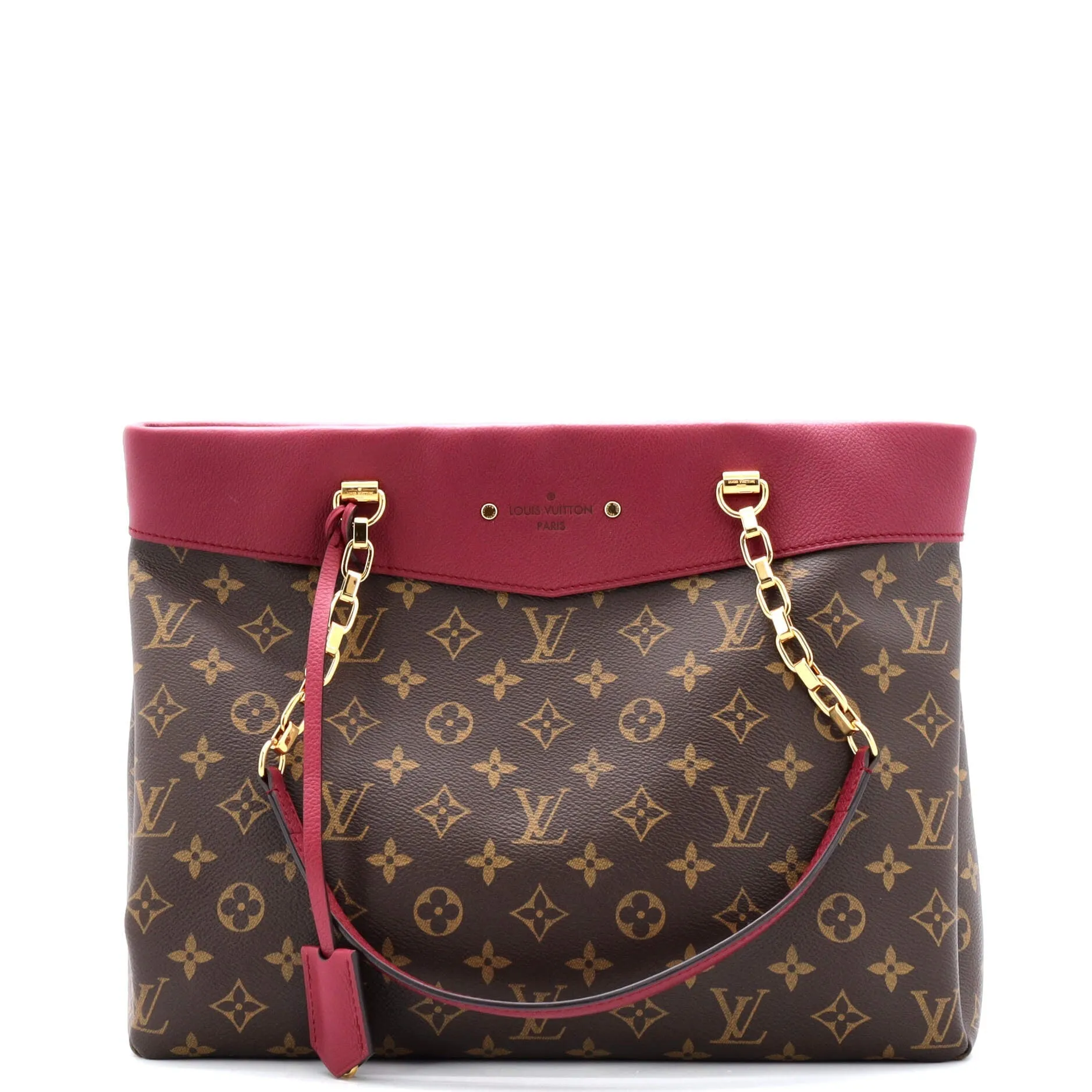 Designer Pallas Shopper Monogram Canvas and Calfskin