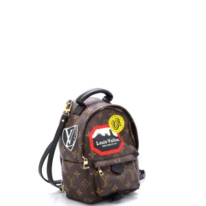 Designer Palm Springs Backpack Limited Edition World Tour Monogram Canvas Mini