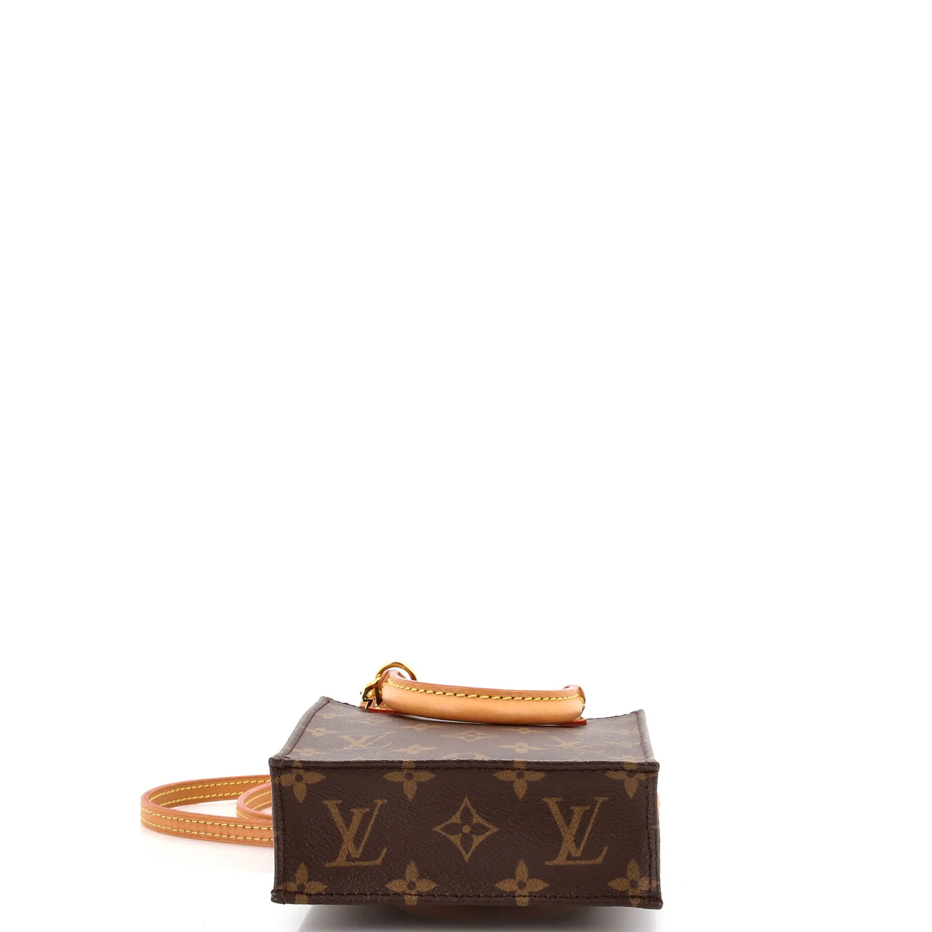Designer Petit Sac Plat Bag Monogram Canvas