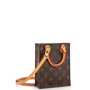 Designer Petit Sac Plat Bag Monogram Canvas