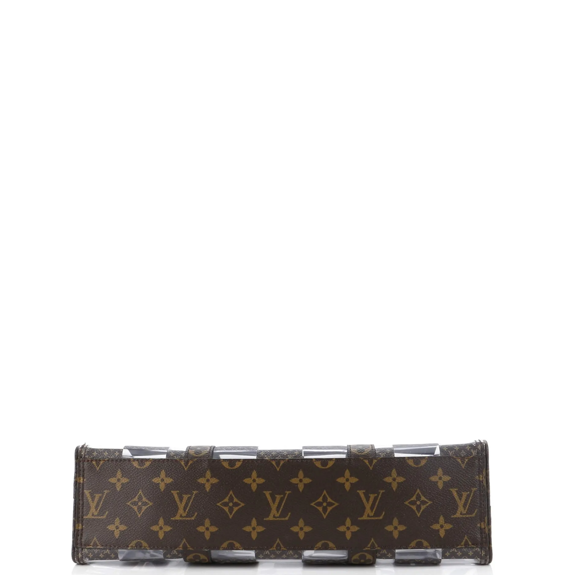 Designer Sac Plat Bag Monogram Chess Coated Canvas and PVC