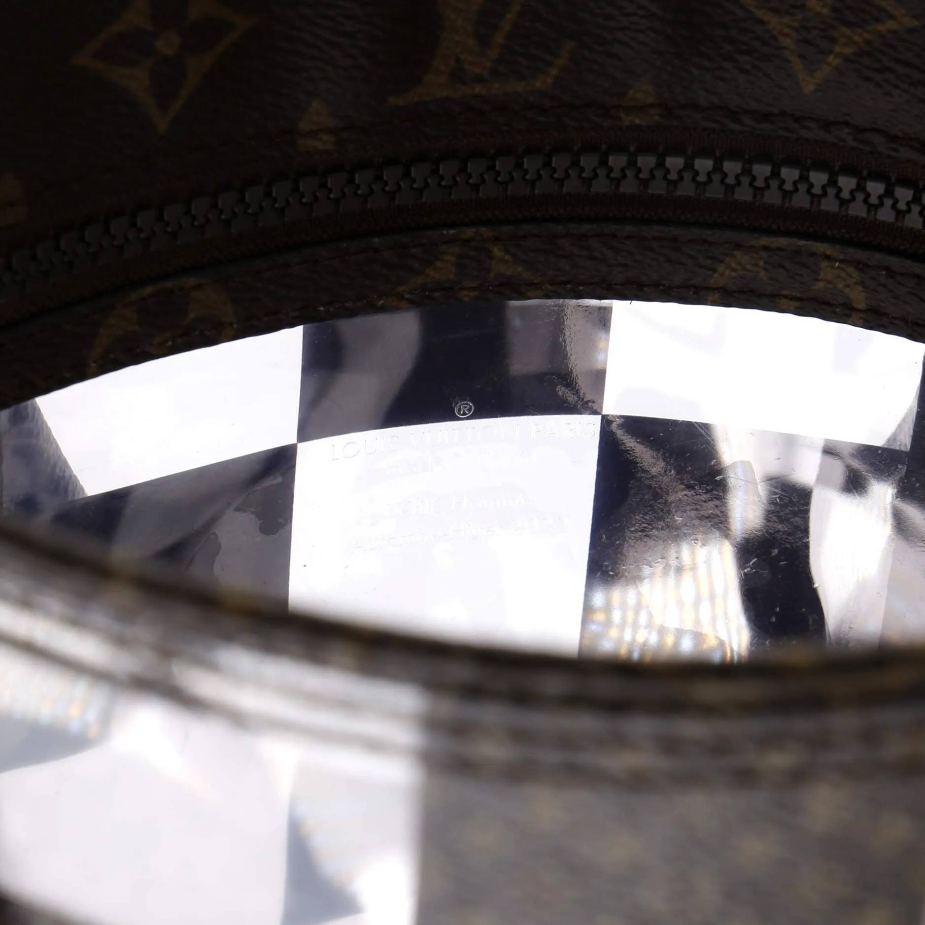 Designer Sac Plat Bag Monogram Chess Coated Canvas and PVC