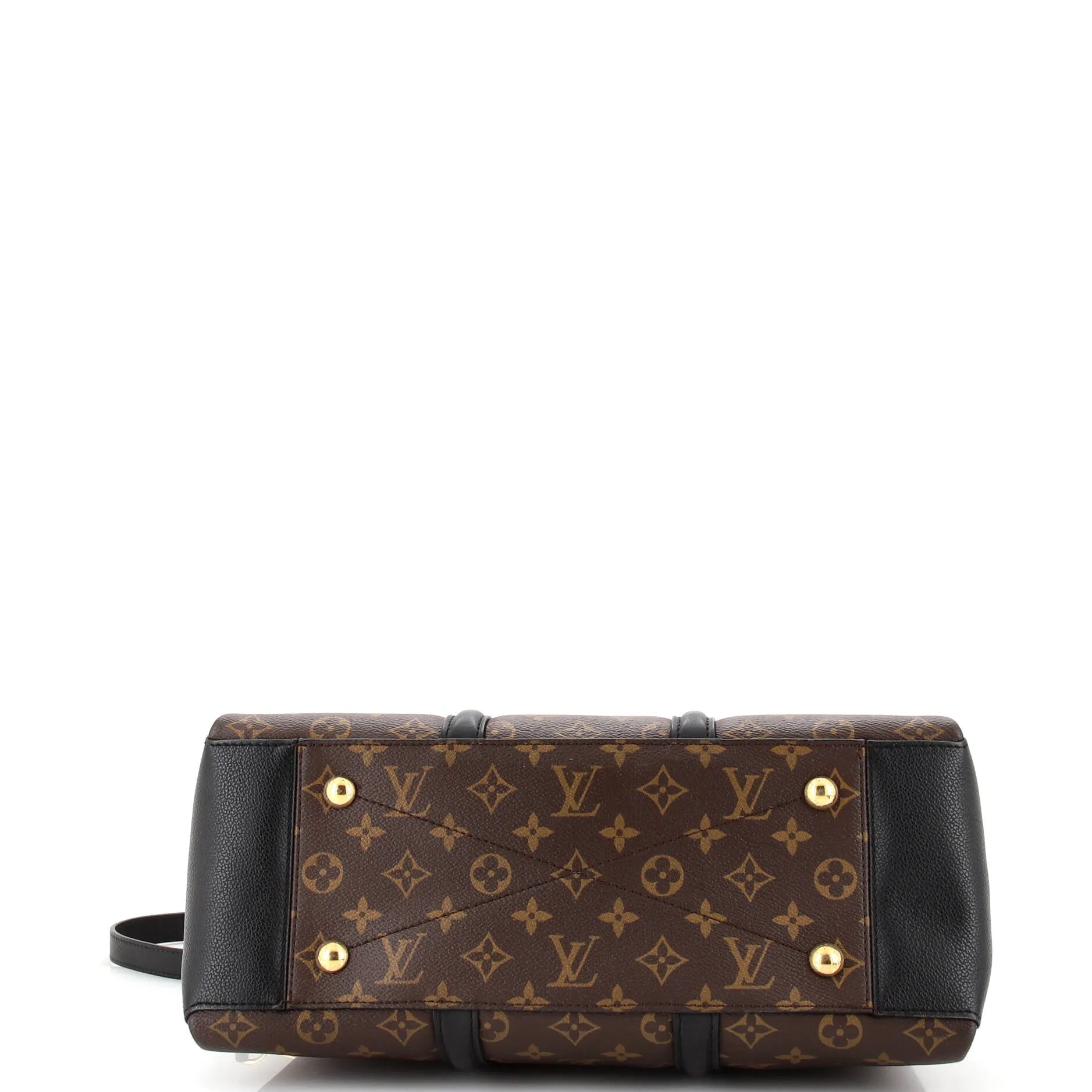 Designer Soufflot Tote Monogram Canvas with Leather MM