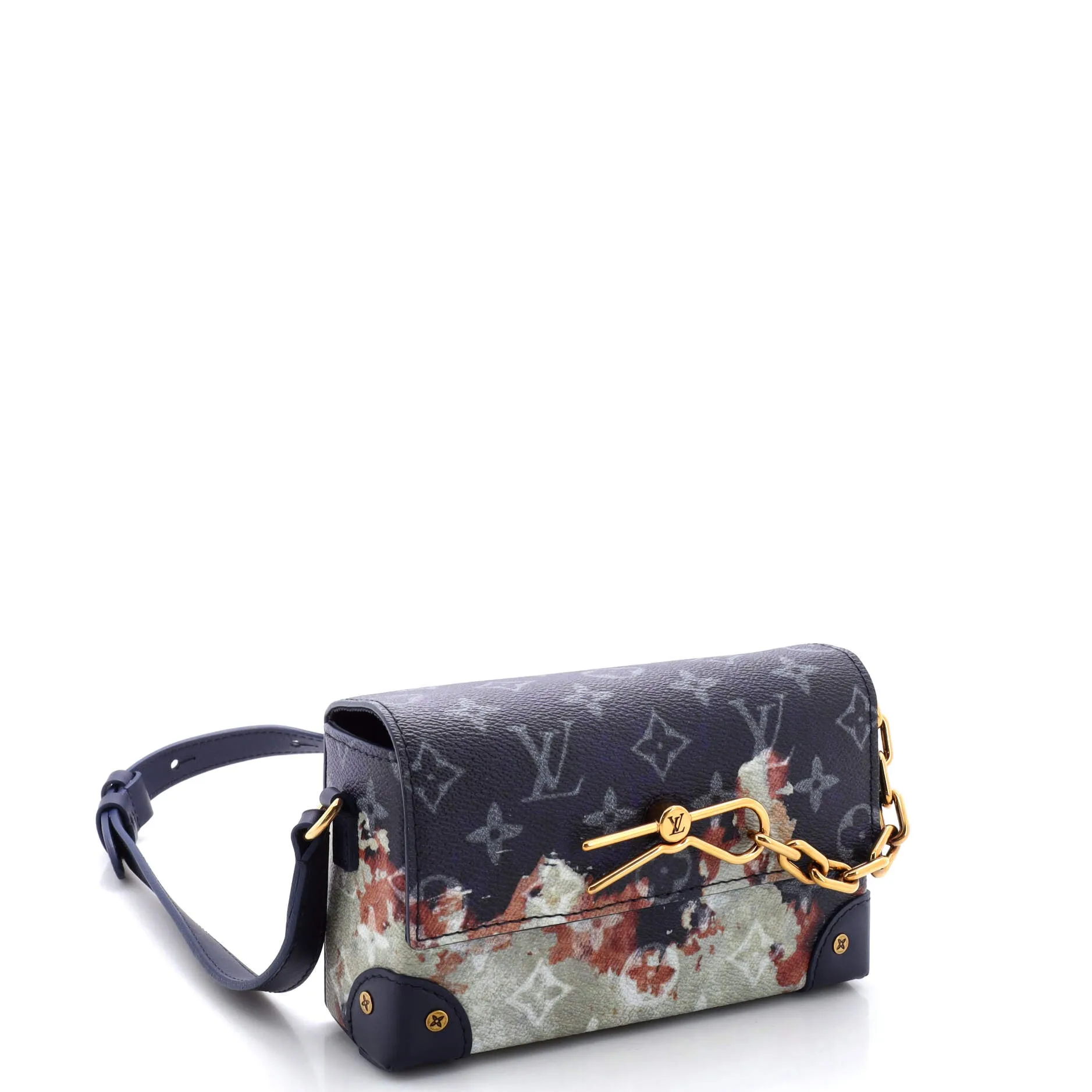 Designer Steamer Wearable Wallet Monogram Bleach Canvas