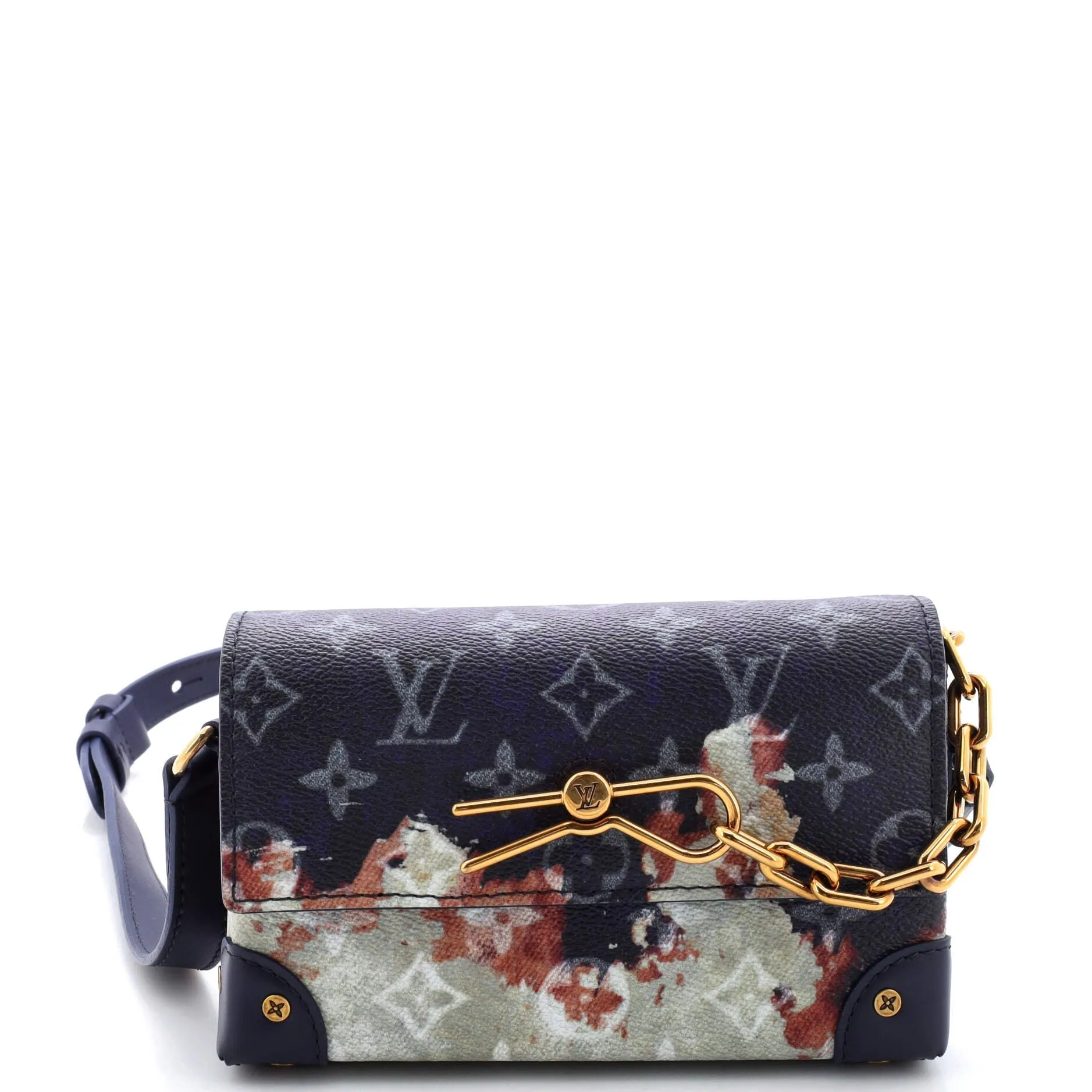 Designer Steamer Wearable Wallet Monogram Bleach Canvas