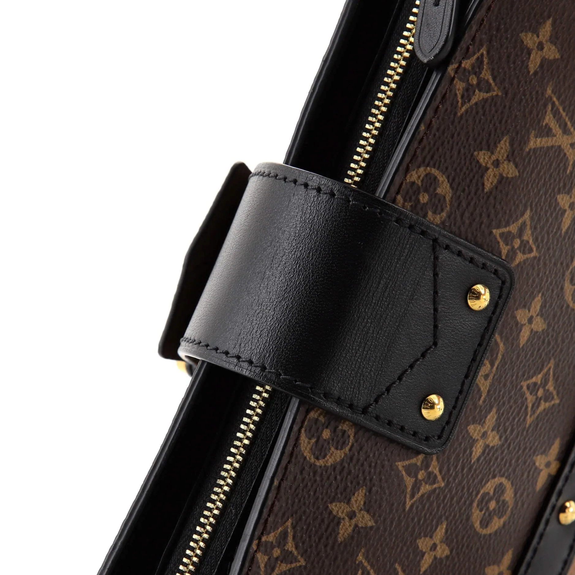 Designer Trunk Clutch Reverse Monogram Canvas