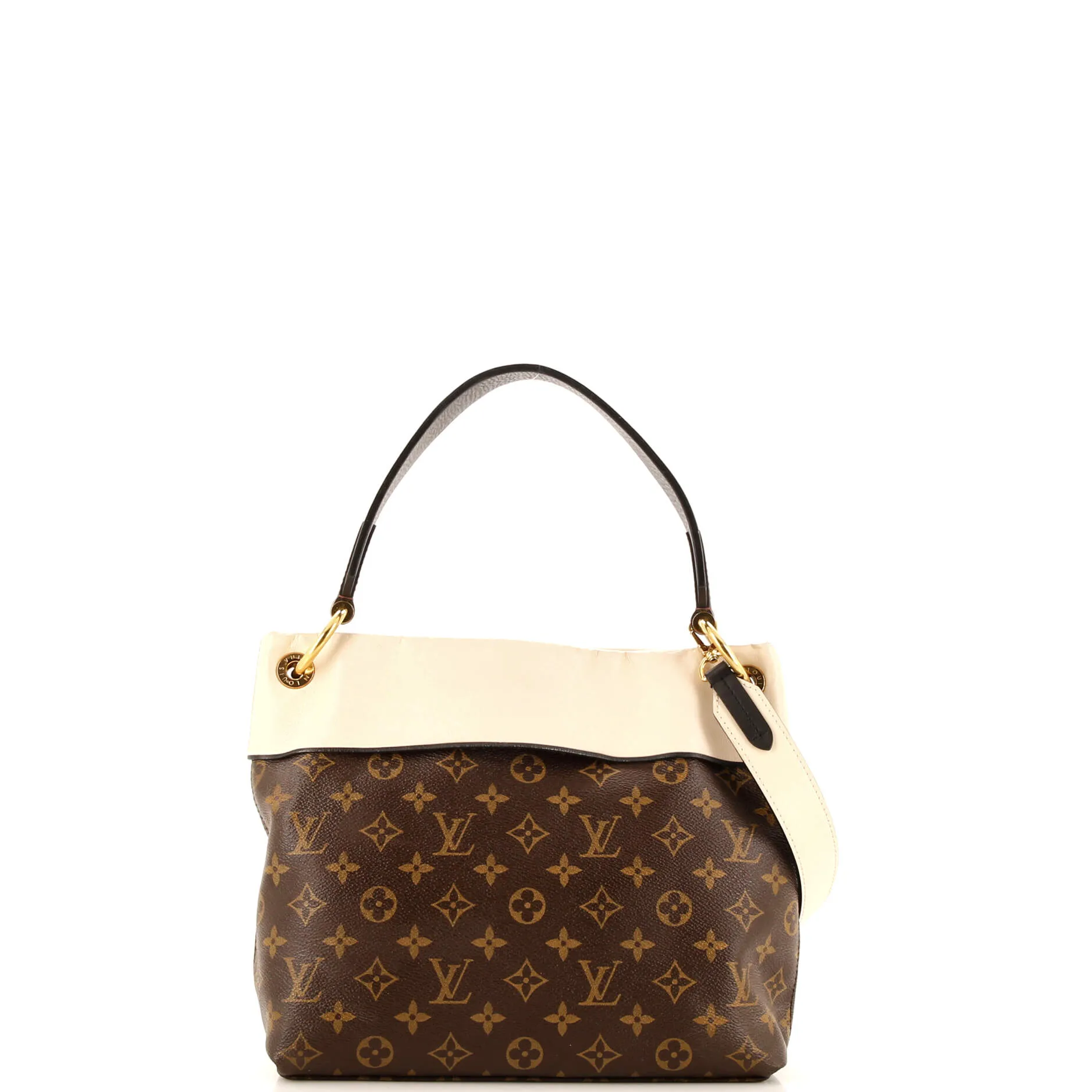Designer Tuileries Besace Bag Monogram Canvas with Leather